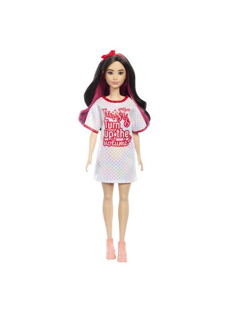 Кукла Barbie Fashionistas в белом платье с блестящими деталями (HRH12) Mattel (301422358)