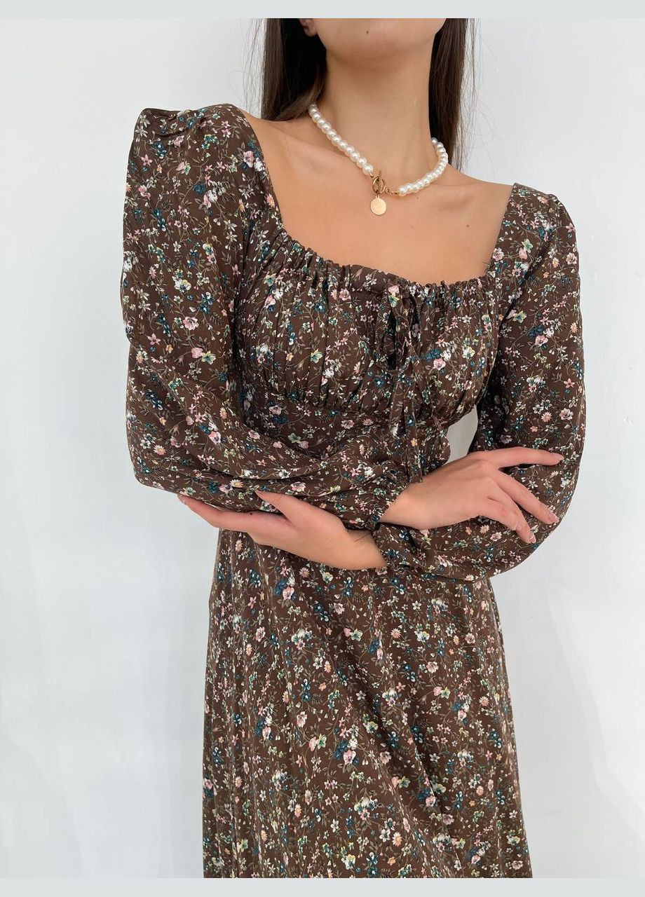 Комбинированное сукня Zarema с цветочным принтом