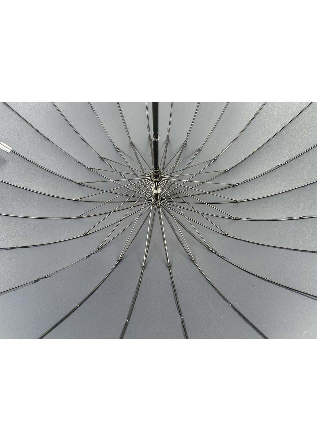 Однотонный механический зонт-трость на 24 спицы Toprain (289977540)