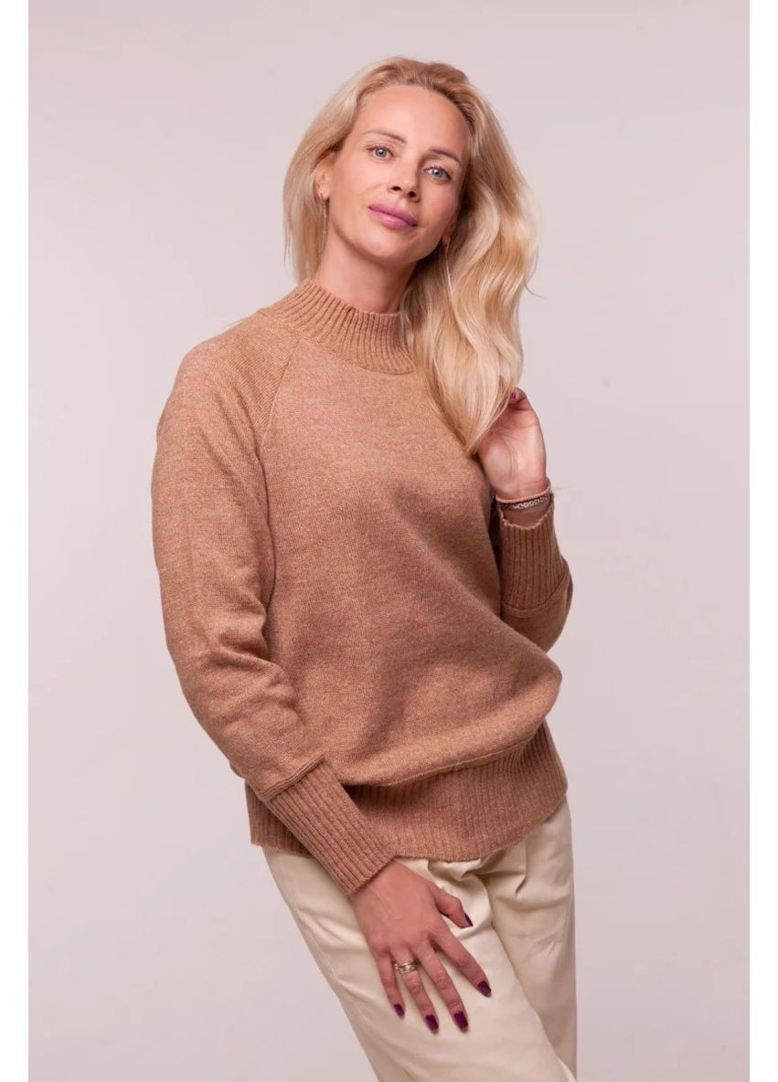Темно-бежевий демісезонний джемпер, колір темно-бежевий Nita