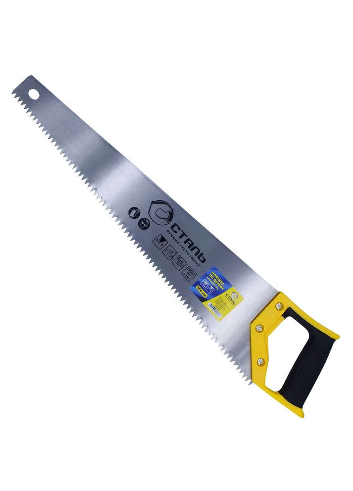 40152 Ножівка по дереву пластикова рукоятка 500 мм СТАЛЬ (315557900)