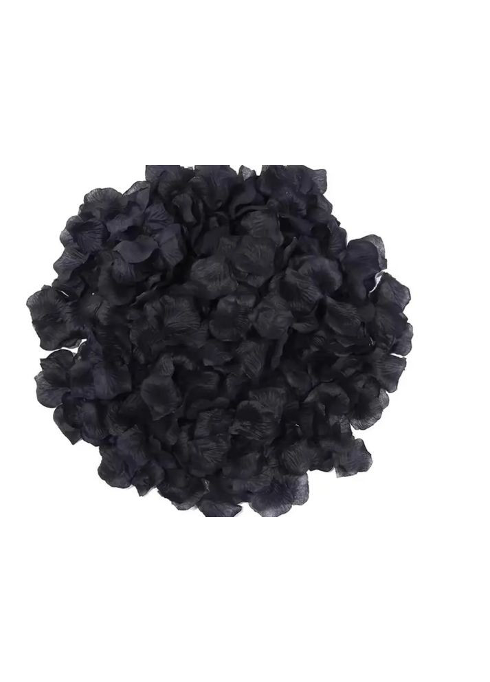 Искусственные лепестки роз для декора 100 штук 45 на 40 мм черный Jannet Пелюстки троянд (319339949)