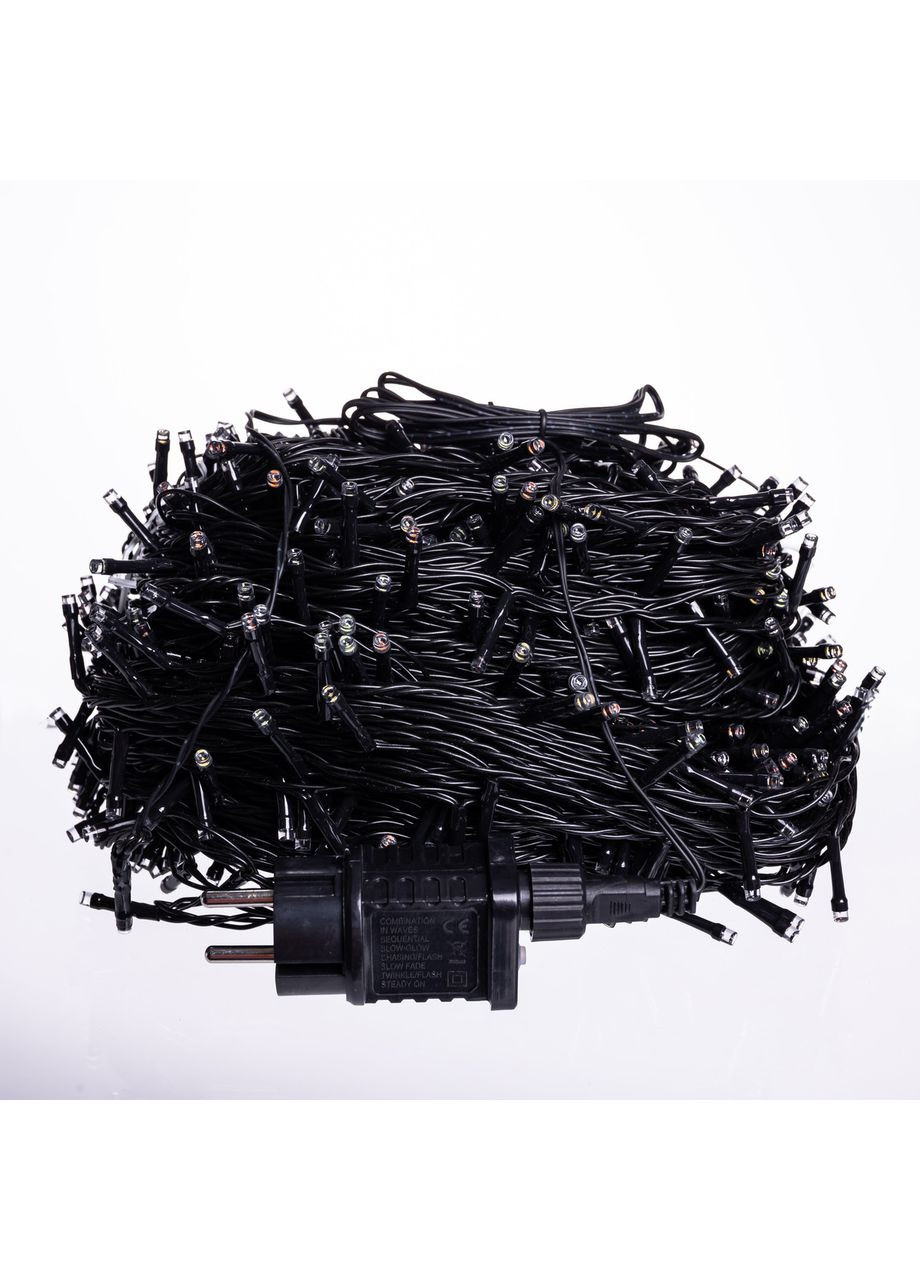 Новогодняя гирлянда уличная 100 м м 100 м0 LED с солнечной батареей 8 режимов работы черный провод Синий SB100 м0L100 мMBBL Jooki (366037849)