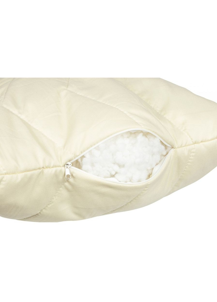 Подушка з вовни 50х70 на блискавці бежева SimpleWool SO102379 Sonex (316080380)