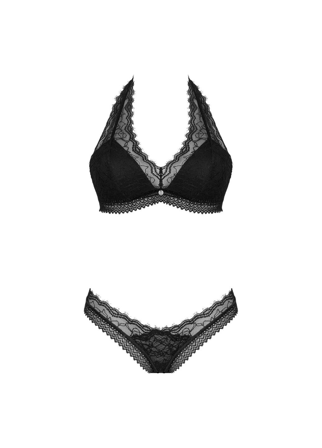 Чорний демісезонний комплект medilla 2-pcs set xl/2xl Obsessive