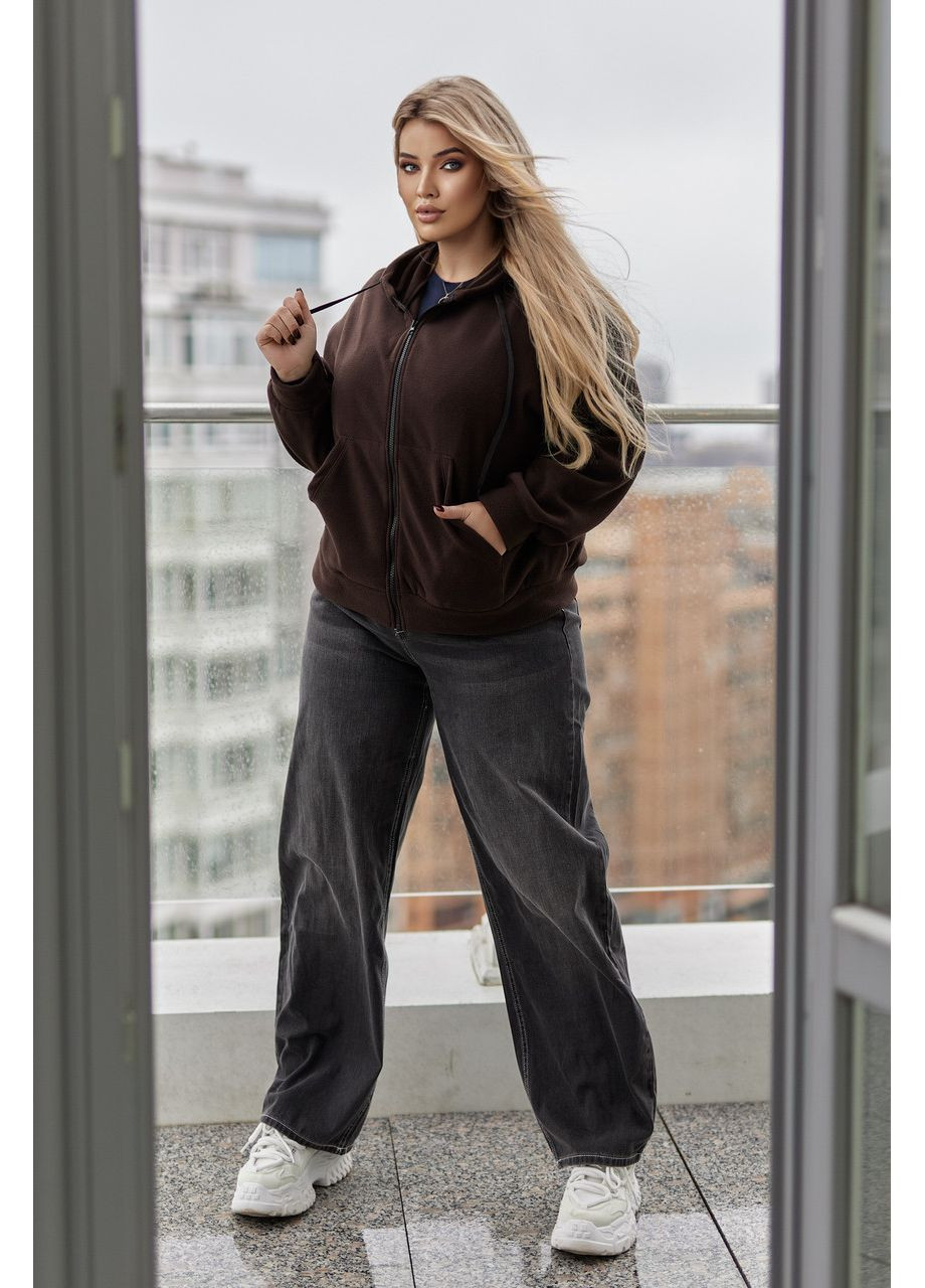 Теплая кофта худи оверсайз женская Fashion Girl (364313512)