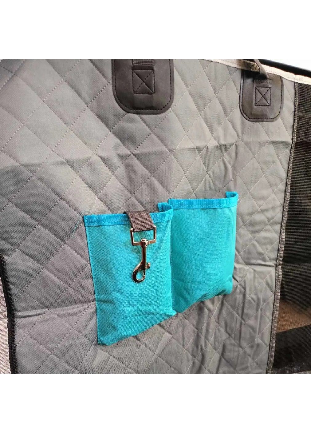 Накидка чехол гамак переноска для перевозки животных собак в салоне автомобиля с поводком окошком 137х155 см (477618-Prob) Unbranded (298442060)