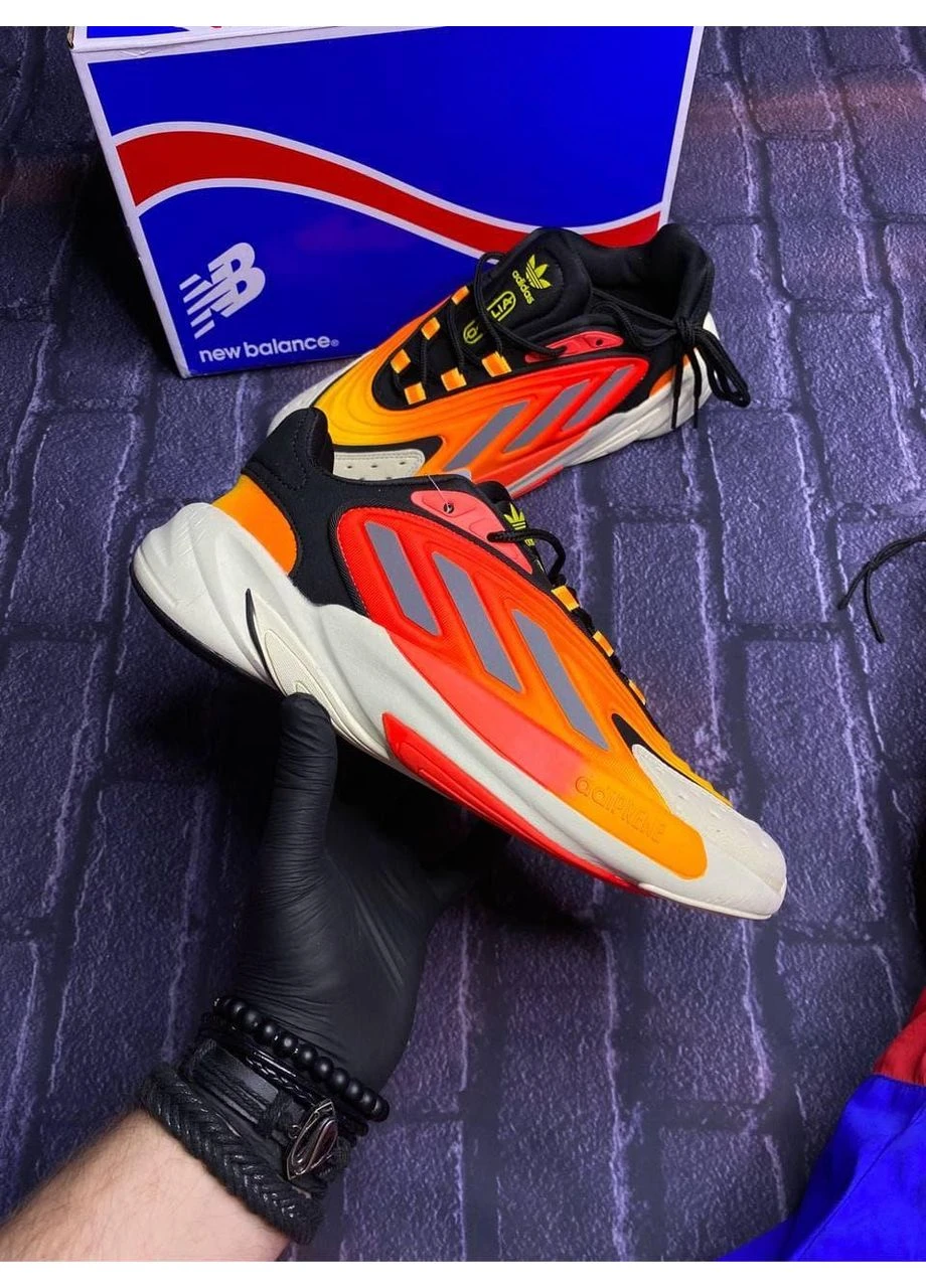 Цветные демисезонные кроссовки мужские adidas ozelia fiery адидас озелия No Brand