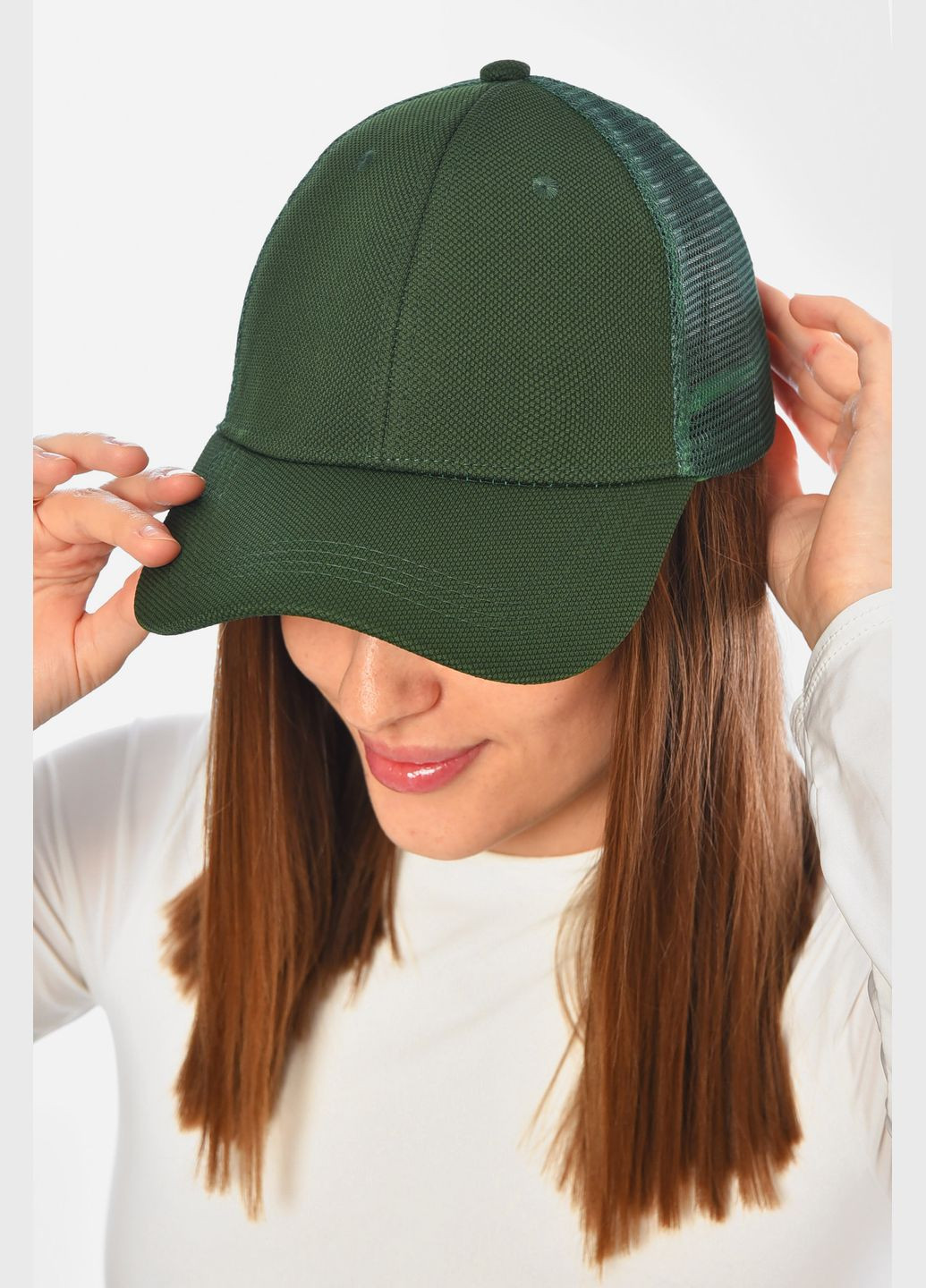 Кепка жіноча зеленого кольору Let's Shop (331600767)