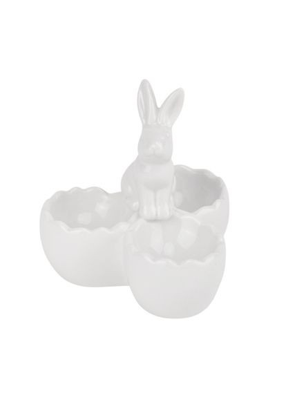 Подставка для 3 яиц "Нежный кролик", белая, 10 см (5009-042) ELISEY Кролик (322132480)