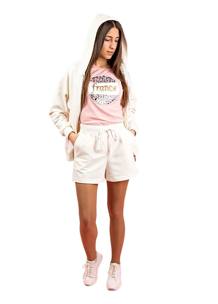 Женский спортивный костюм двойка весенний летний (толстовка+шорты) Україна (325489190)