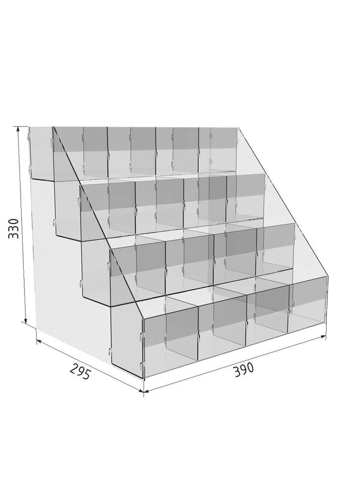 Подставка для ручек и кистей 16 ячеек 390х295х330 Ekostar (367609359)