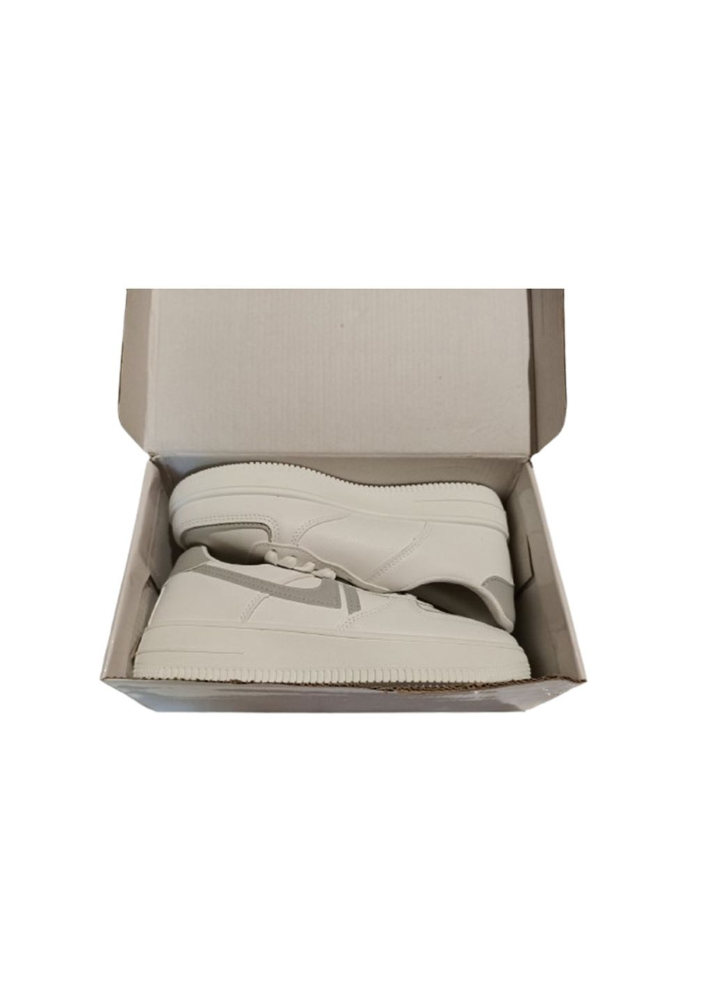 Жіночі білі кросівки на шнурівці розмір No Brand білі (307358991)