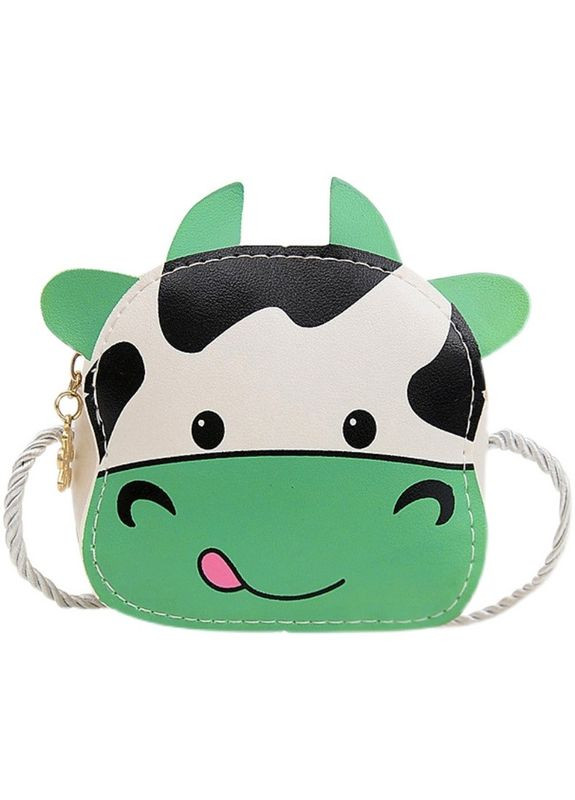 Детская сумка для девочки подарок сумочка зелёная Корова PRC (264913952)