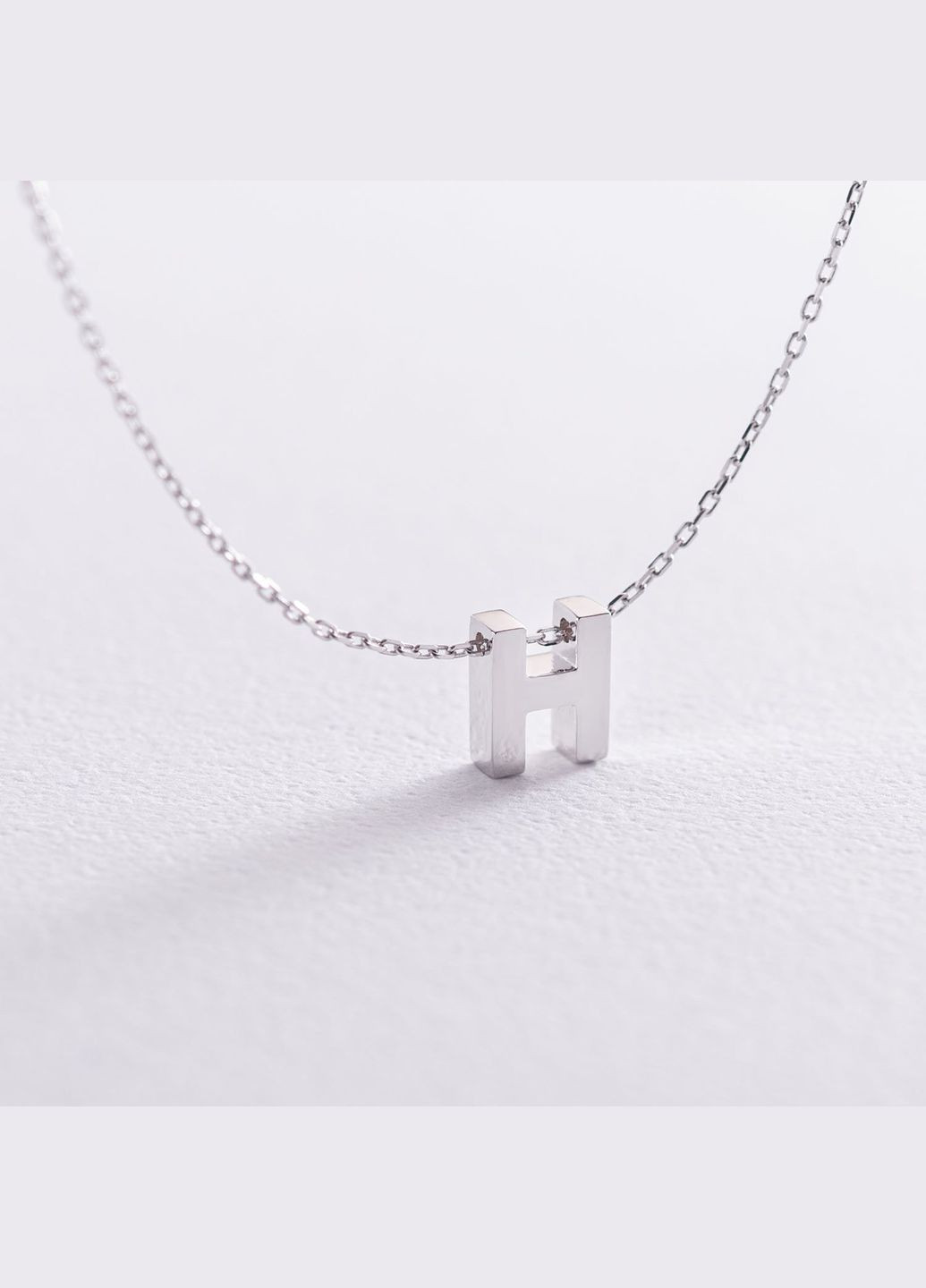 Золоте кольє з літерою Н кол01254Н 44 Oniks (264023582)