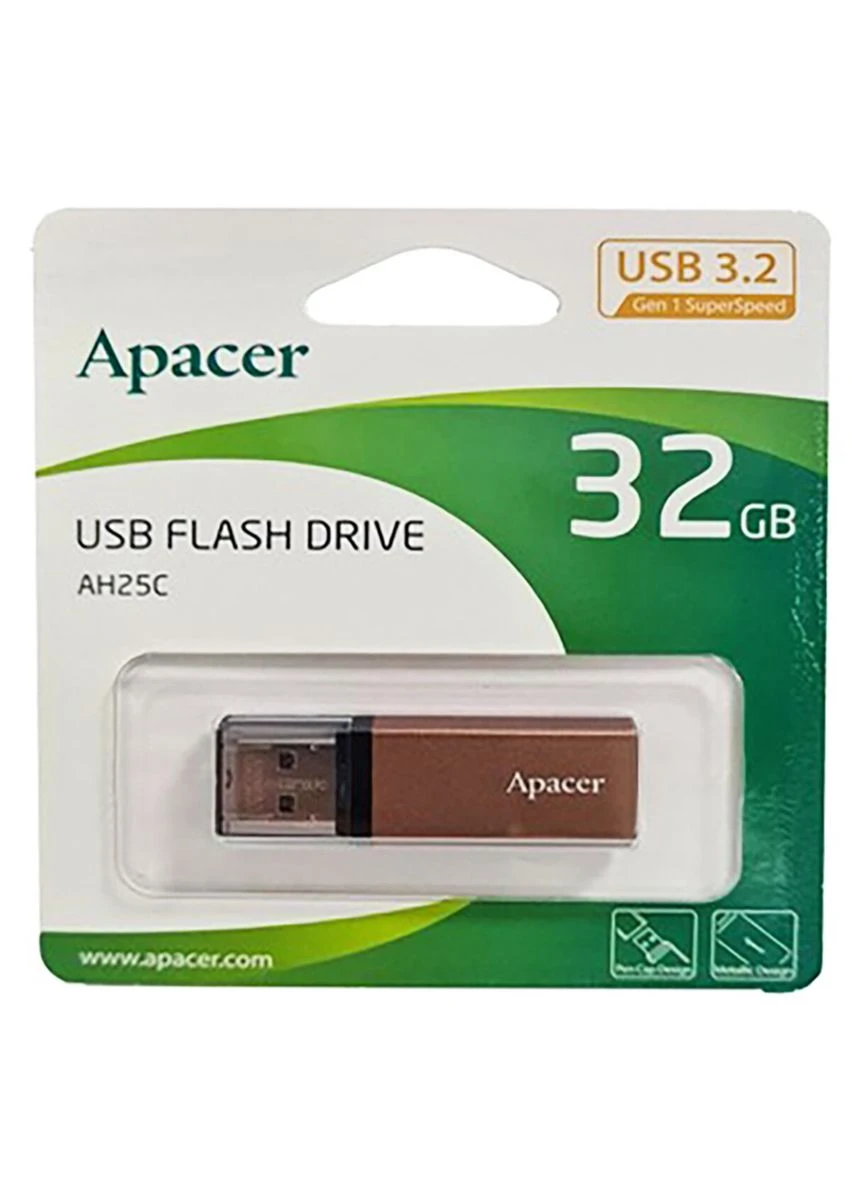Флеш-накопитель USB 3.2 Gen 1 32GB Bronze (AP32GAH25CJ-1) Apacer AH25C (340062745)