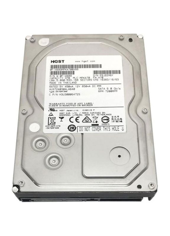 Накопитель HDD SATA 3.0TB Ultrastar 7K4000 7200rpm 64MB (HUS724030ALA640) Refurbished Hitachi (314746435)