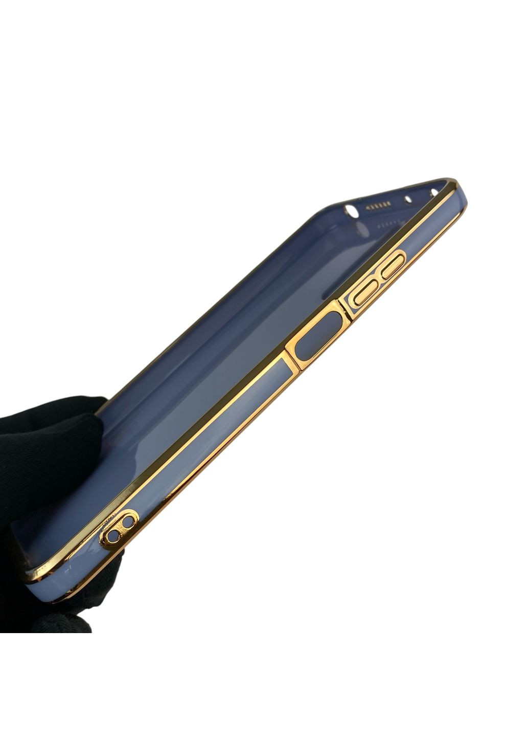 Чехол для Redmi Note 11 Pro 4G с защитой камеры с золотой окантовкой на сяоми редми нот 11 про синий gs1 Xiaomi (366230553)