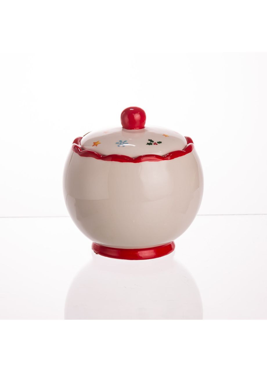 Цукорниця з кришкою New Year порцелянова 500 мл Yiwu (368704008)