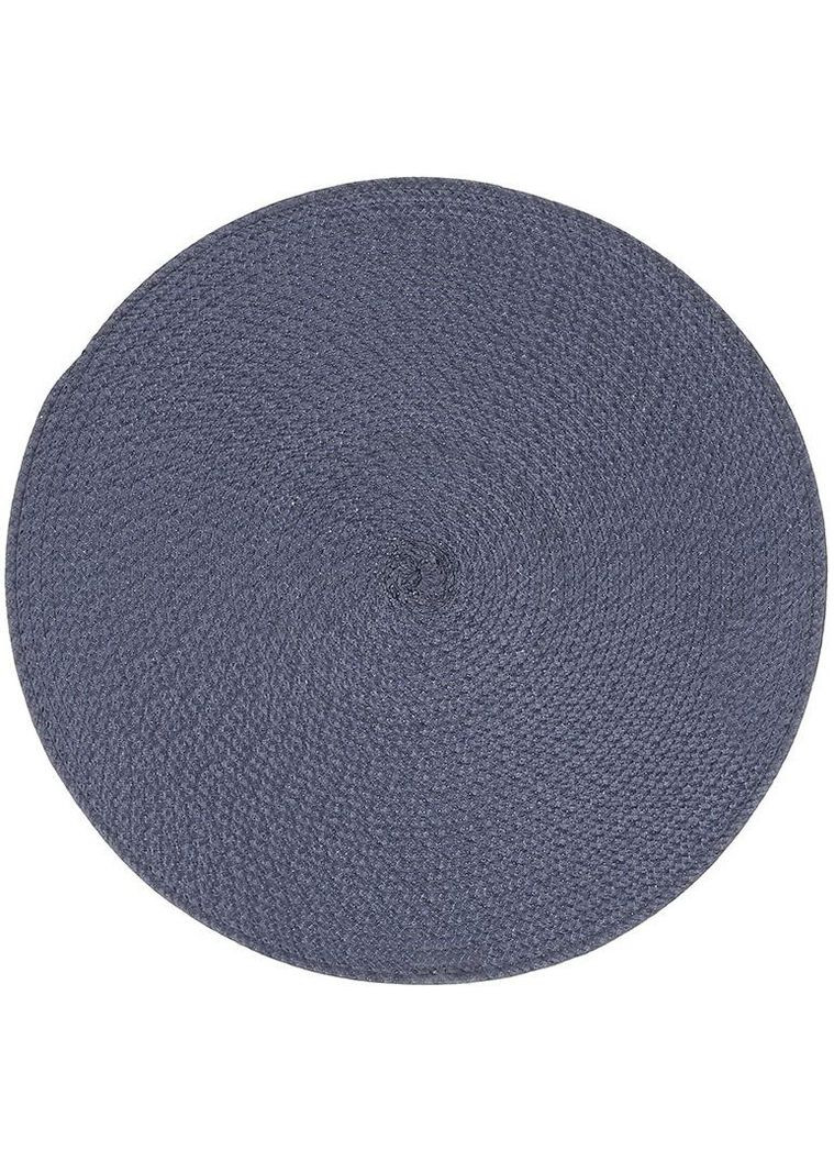 Набор сервировочных ковриков Casual 4 шт стальной синий плейсмат подставка для стола Ø38 см полипропилен BonaDi (368989693)