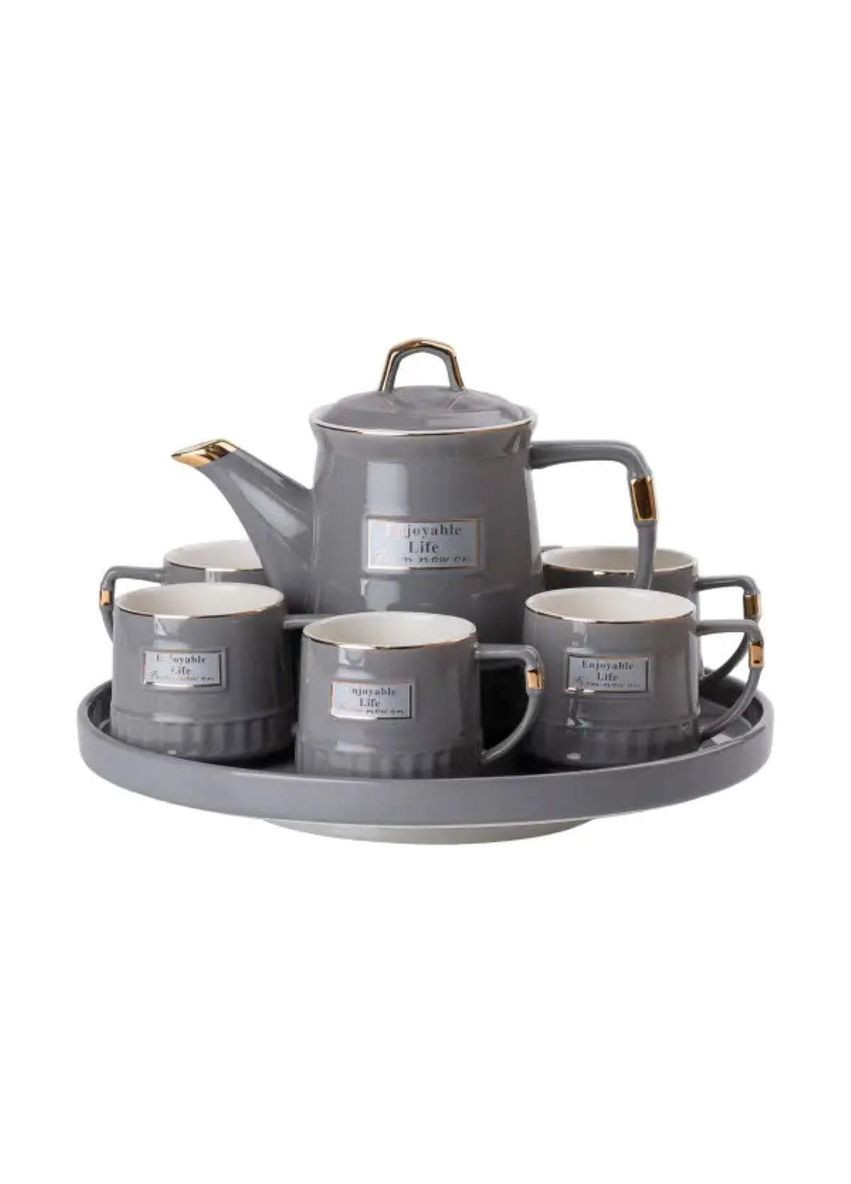 Чайный набор на 6 персон (с заварочным чайником и фарфоровой подставкой), HP-15-5 Yiwu (370974172)