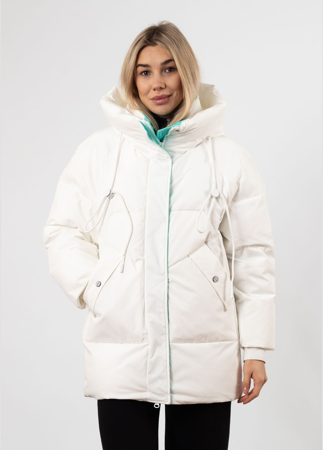Белый зимний Пуховик Towmy