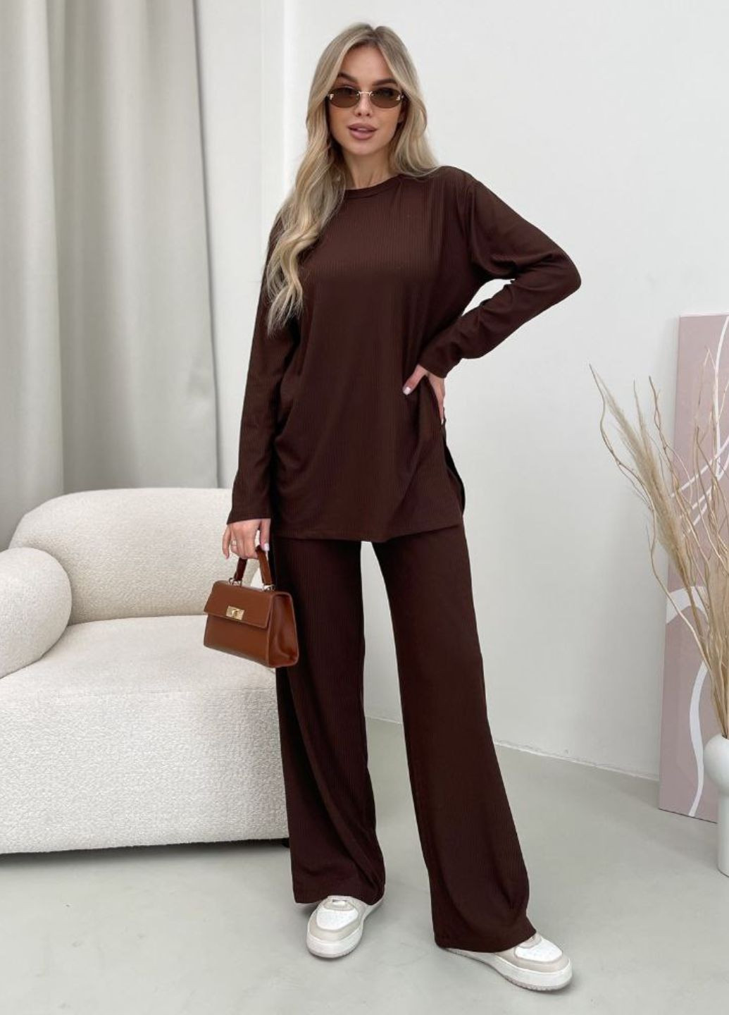 Костюм двойка: Удлиненная кофта и брюки палаццо Tik-Tak (322671945)