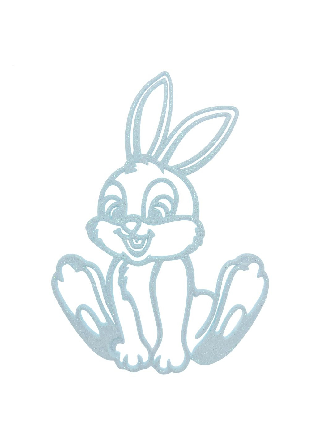 Новорічна підвіска Зайчик-2 2Д 8,5х12см білий MIS LT (365627961)