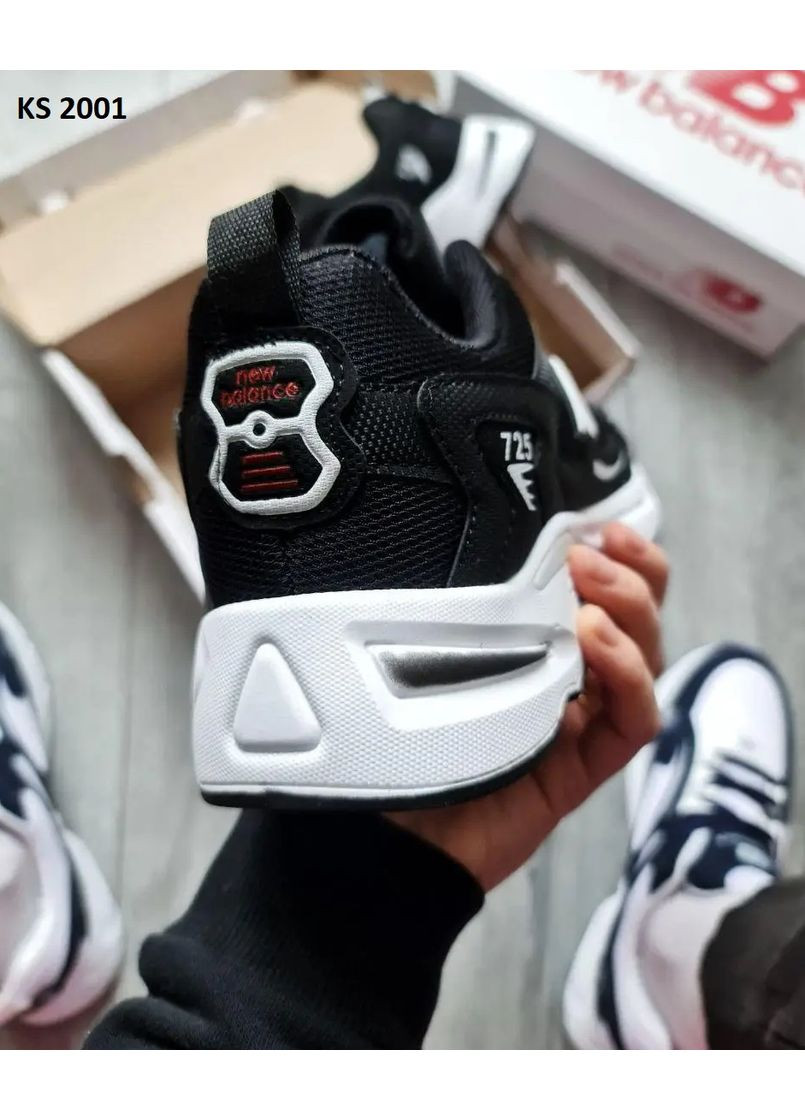 КРОСІВКИ ЖІНОЧІ NEW BALANCE 725 BLACK WHITE НЬЮ БЕЛАНС 725 No Brand чорні демісезони (369392538)