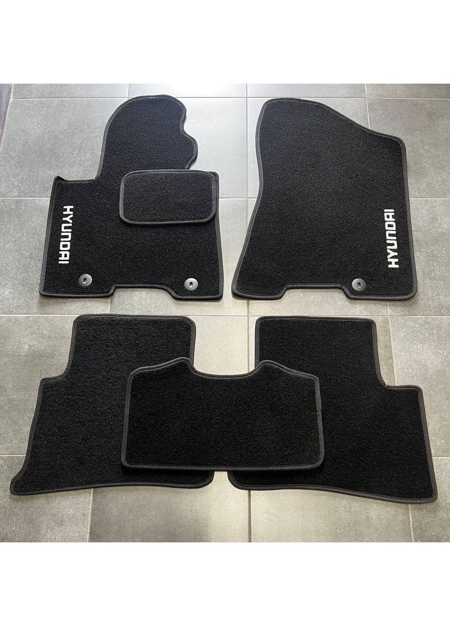 Ворсовые коврики в салон для Hyundai (2015-) /Хюндай Туксон/Чёрные, кт. 5шт Beltex Tucson (360617826)