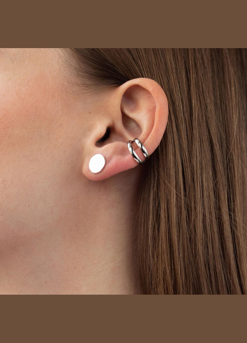 Серебряные серьги-пусеты Маленькие монетки (блестящие) 122867 Oniks (264022849)