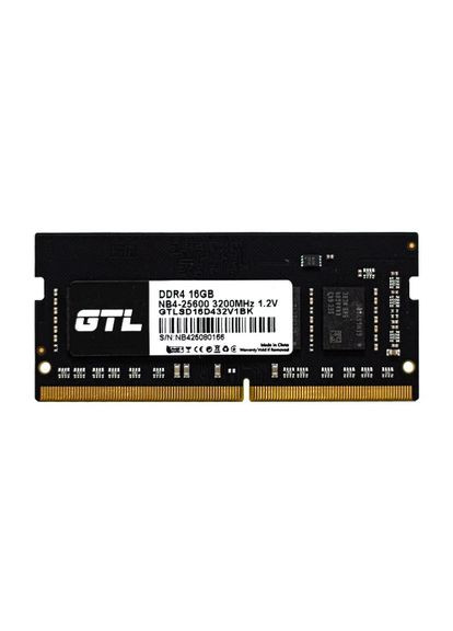 Пам'ять SO-DIMM, DDR4, 16Gb, 3200 MHz,, 1.2V, CL22 (GTLSD16D432V1BK) GTL (367073410)