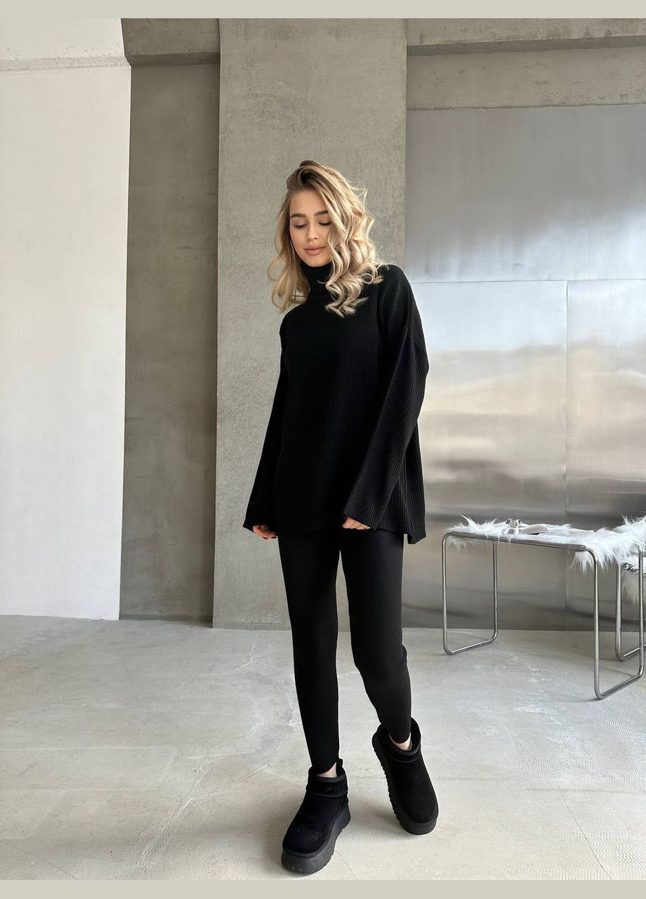 Жіночий костюм светр та лосини в рубчик FINO Mode (317369735)