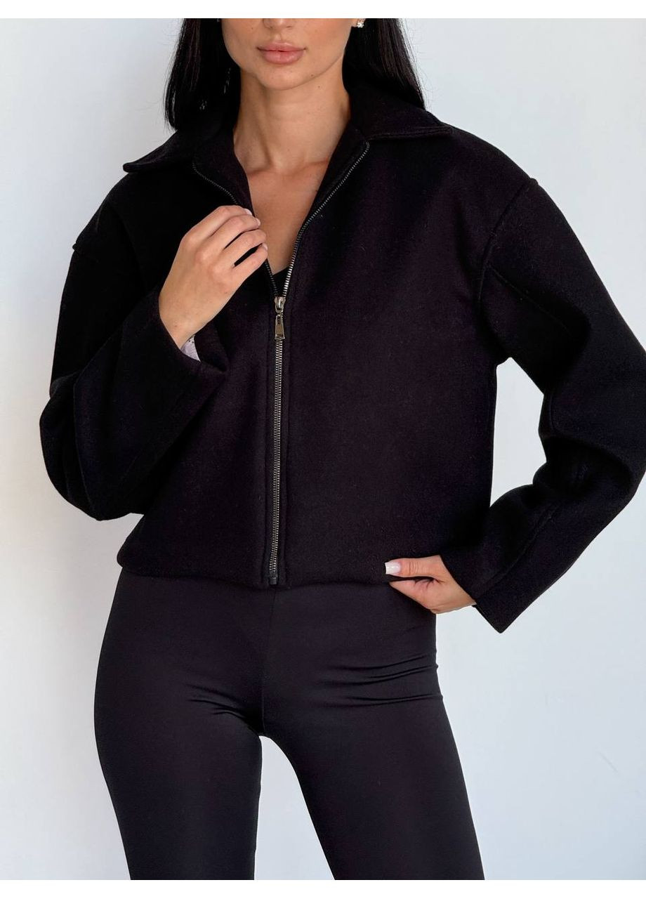 Жіночий стильний бомбер в мінімалістичному дизайні. Україна на блискавці (354693554)