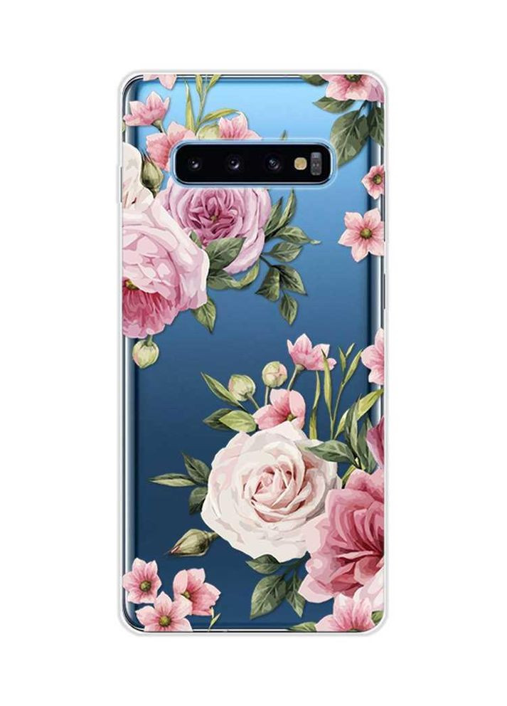 Чехол на Samsung Galaxy S10 Plus:: Розовые цветы (принт 287) Creative (360698215)