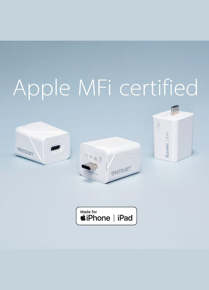 Auto Backup 256GB USB 3.2 Gen 1, Type-C Patriot iLuxe Cube C (349826702)