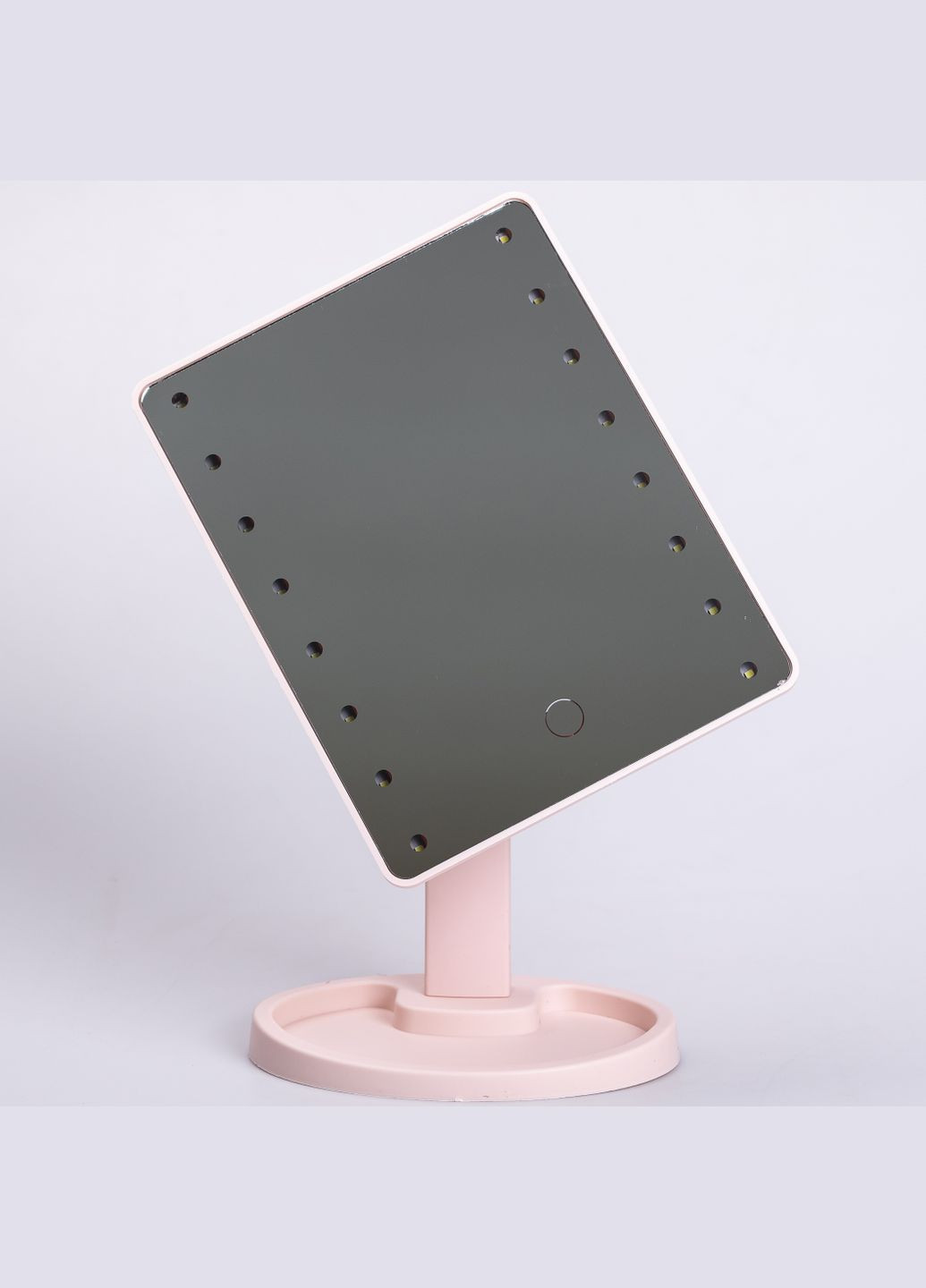 Косметическое зеркало с LED-подсветкой 16 светодиодов, розовый. Yiwu (324423368)