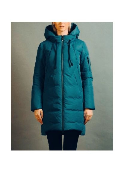 Зеленый демисезонный Пуховик Snowimage