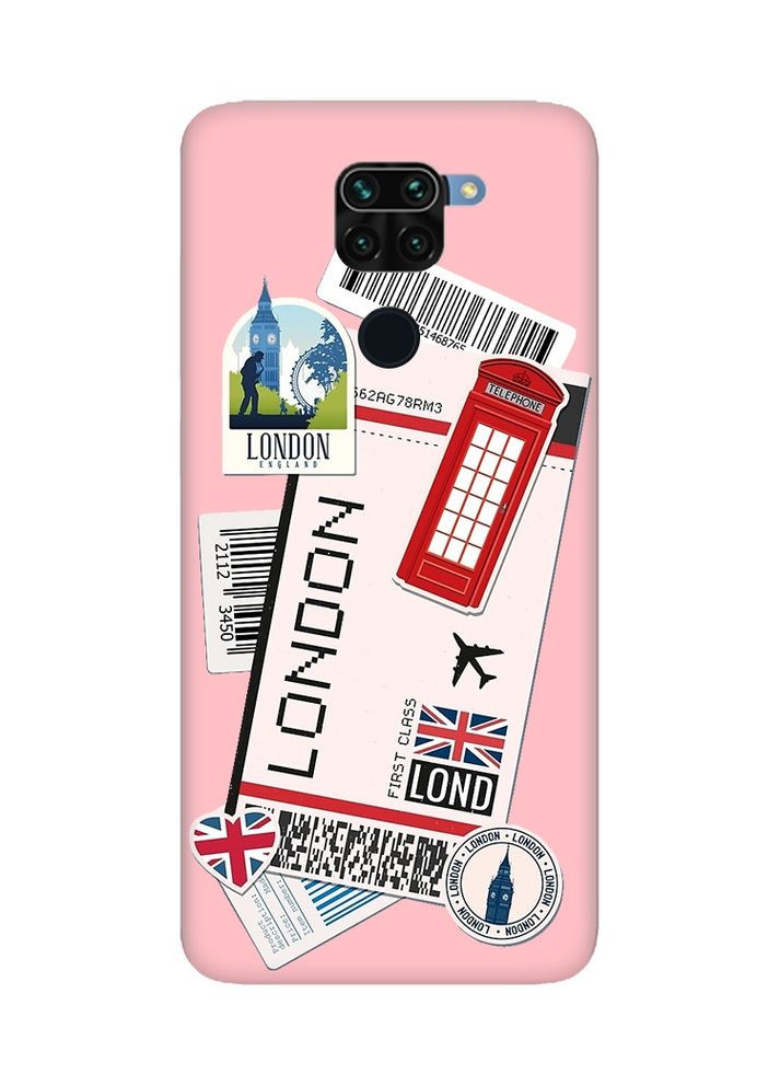 Матовый чехол на Xiaomi Redmi Note 9:: Путешествия. Лондон (принт 326) Creative (360684888)