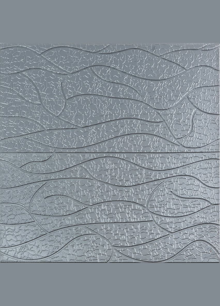 Панель 3D Silver 700*700*6mm (D) SW-00001951 Sticker Wall (316101178)