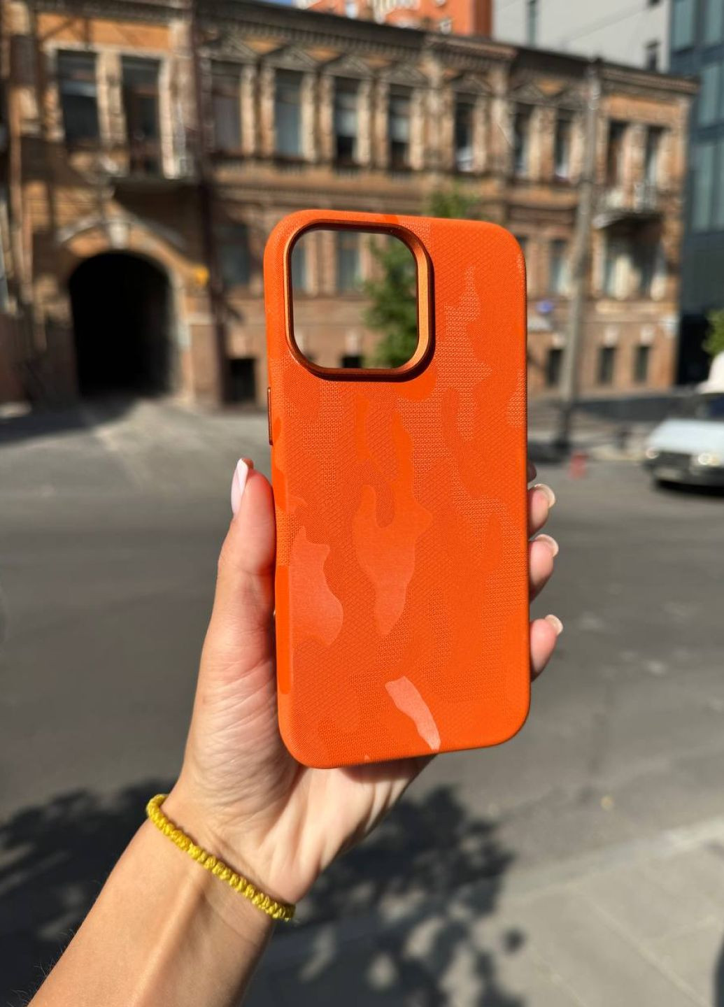 Тканинний чохол з MagSafe для iPhone 14 Orange / чохол айфон 14 помаранчевий магсейф No Brand (351377808)