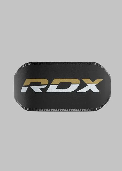 Пояс для важкої атлетики 6 шкіряний Black Gold 2XL (A-012984) RDX (381497151)