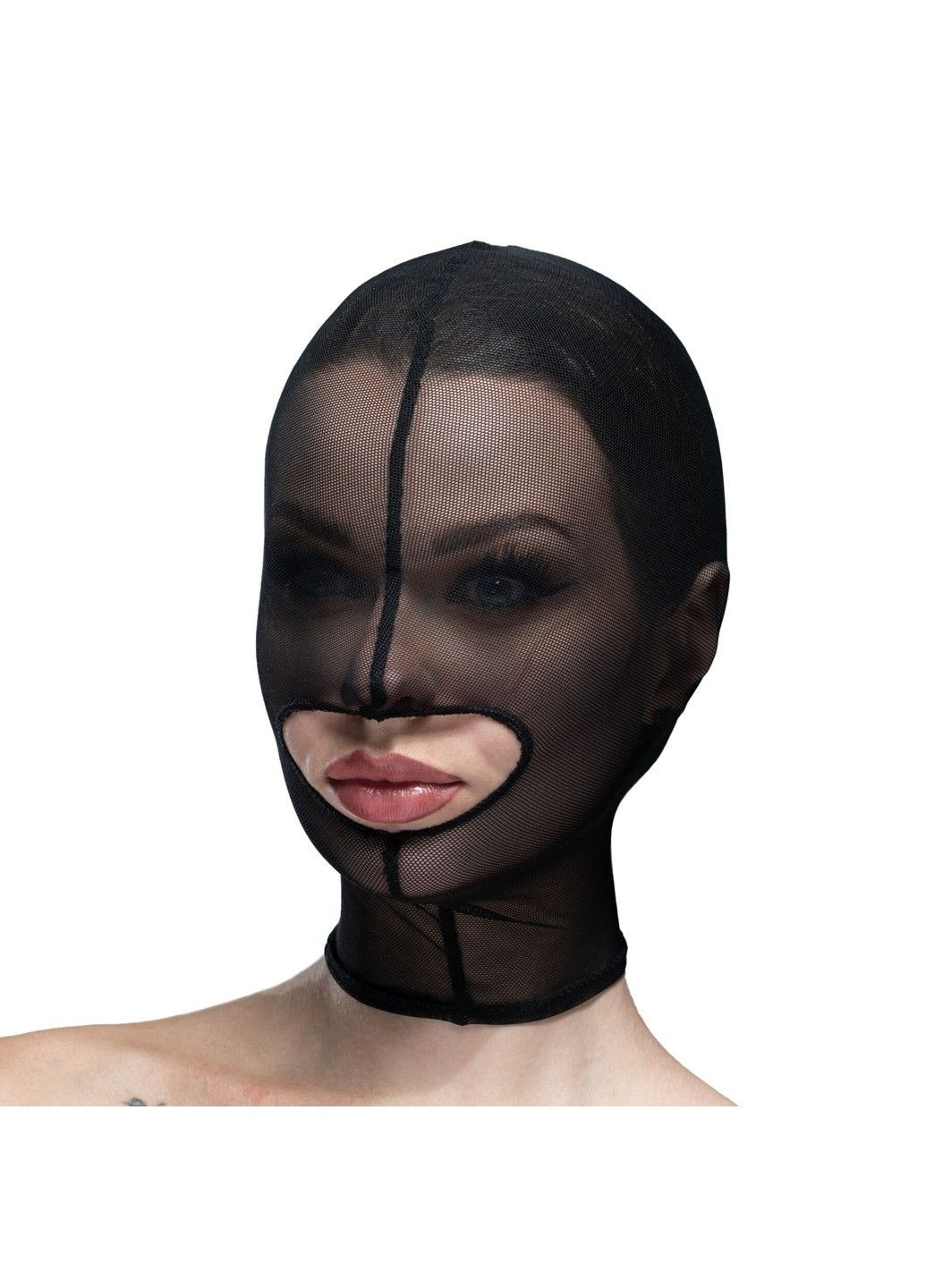 Маска сітка із відкритим ротом - Hood Mask Black Feral Feelings (345708537)