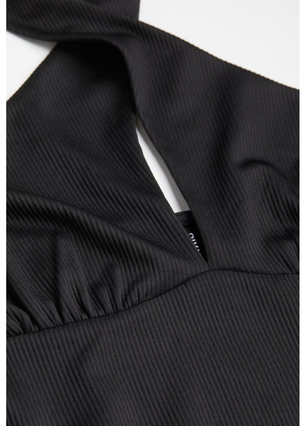 Черное коктейльное женское трикотажное платье н&м (57062) xxs черное H&M