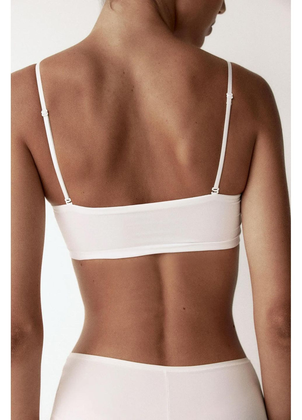Білий бюстгальтер-бандо H&M