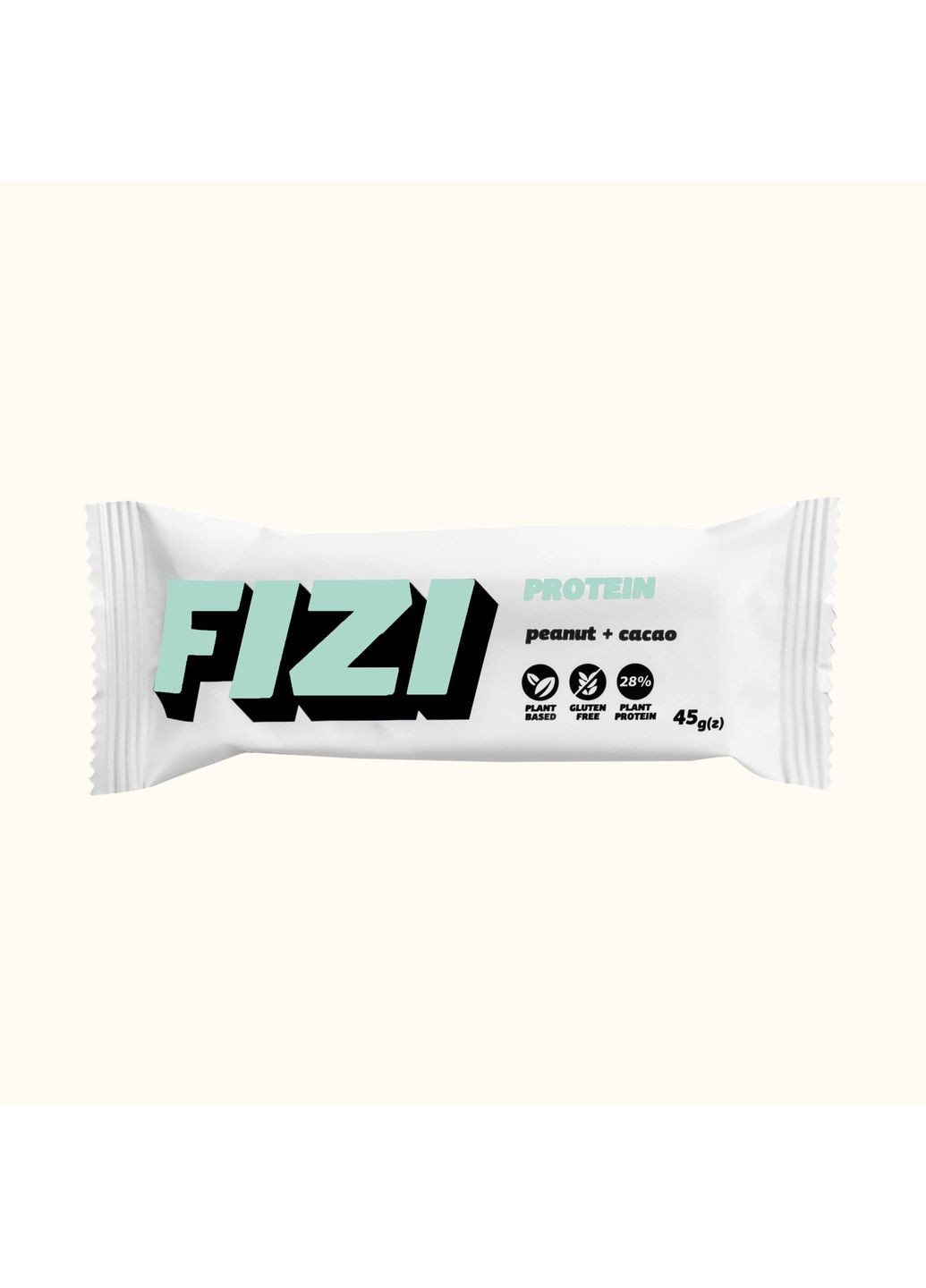 Протеїновий батончик без глютену FIZI Peanut cacao 29% 45 г х 10 шт Рослинний протеїн (4820262540054) No Brand (355878174)