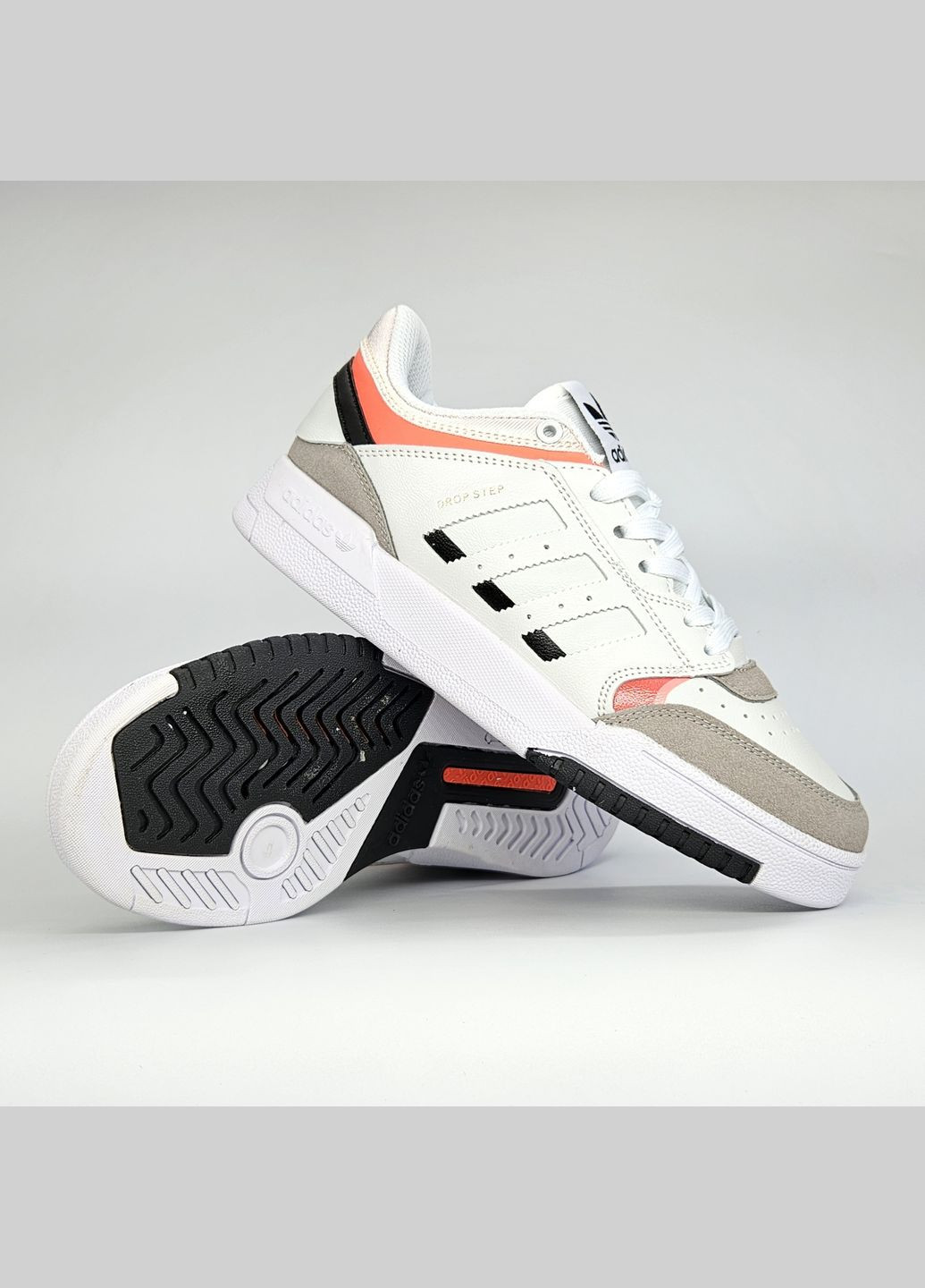 Кроссовки женские и мужские Adidas Drop Step low white | Адидас Дроп Степ белые No Brand белые демисезоны (307397805)
