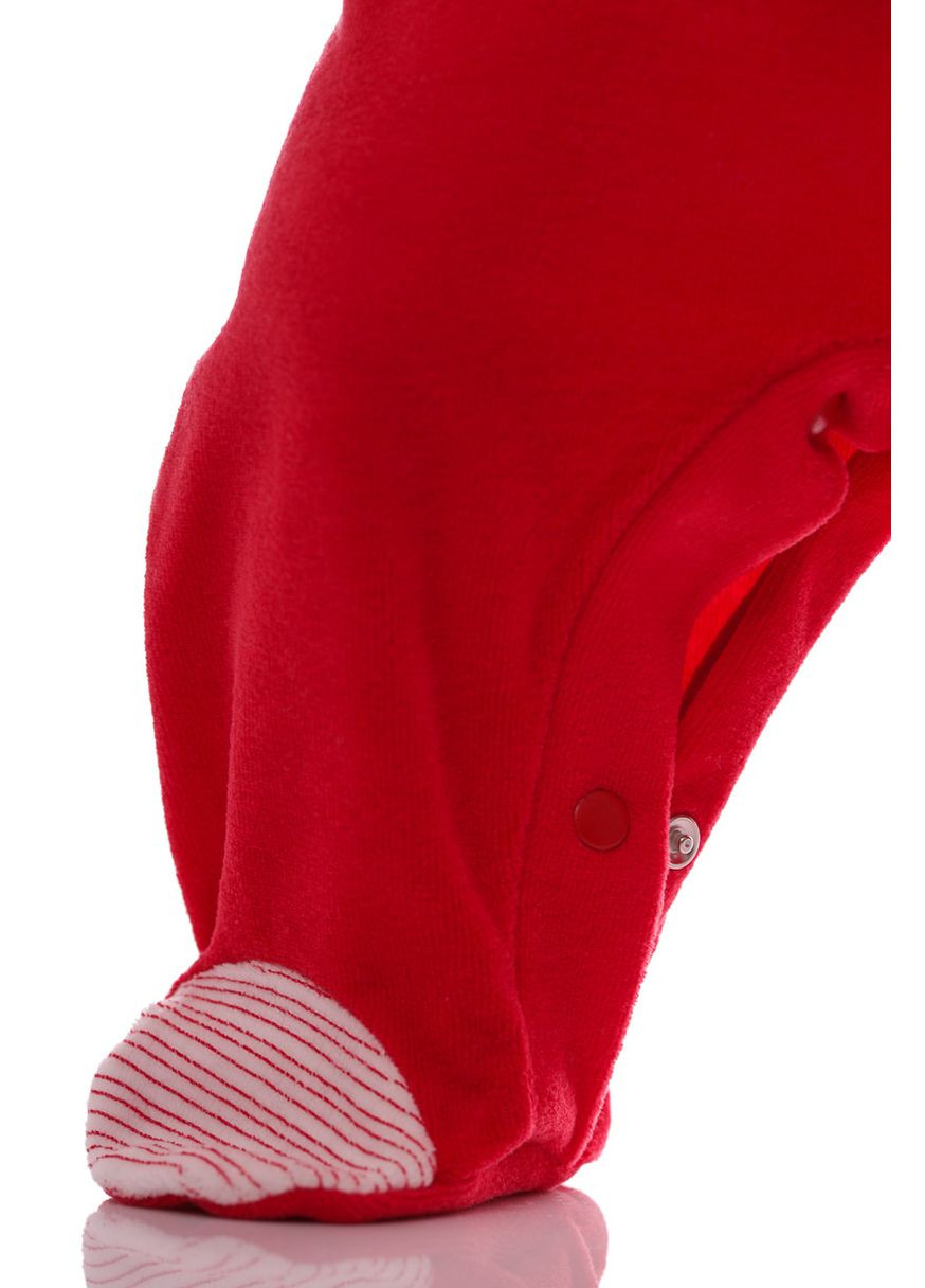 Чоловічок для хлопчика велюровий з котиком червоний 74 см (26569) BABYKROHA (297197400)