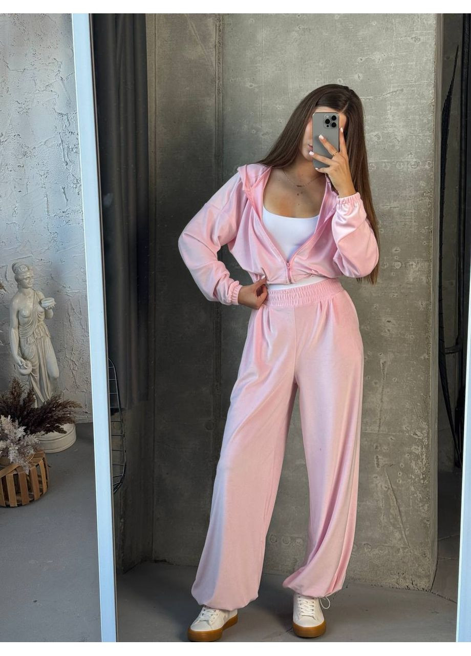 Жіночий велюровий костюм Osoblyva (361400434)