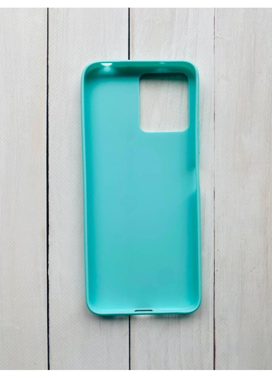 Матовий чохол на Xiaomi Redmi 12 Бірюзовий Кіт на листку (принт 367) Creative (360682264)
